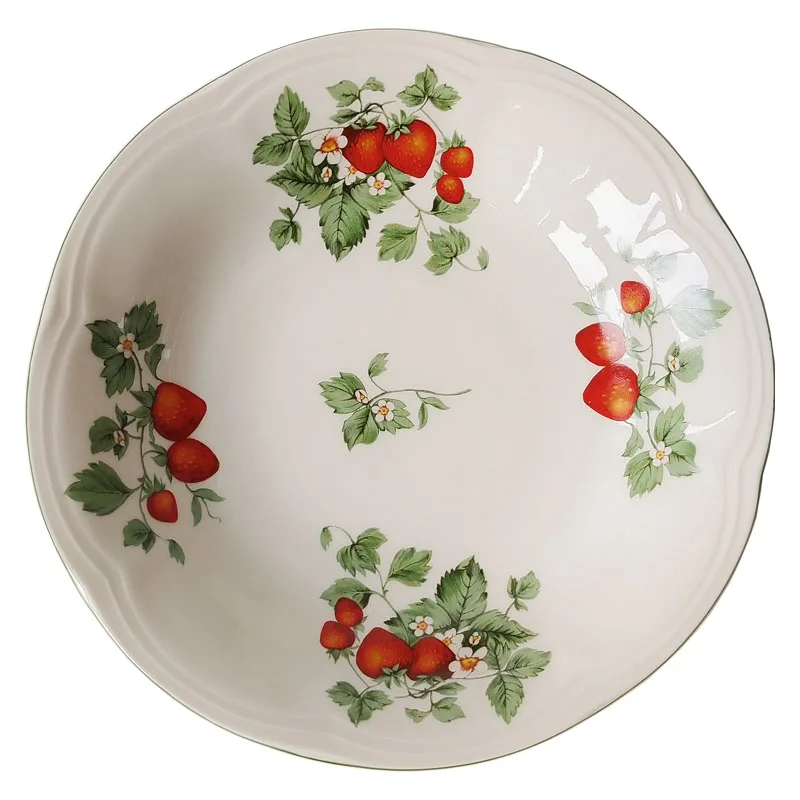 Strawberry series idyllic tableware pasta dish 8-inch soup dish deep dish ceramic fish dish rice bowl
Strawberry series idyllic tableware pasta dish 8-inch soup dish deep dish ceramic fish dish rice bowl