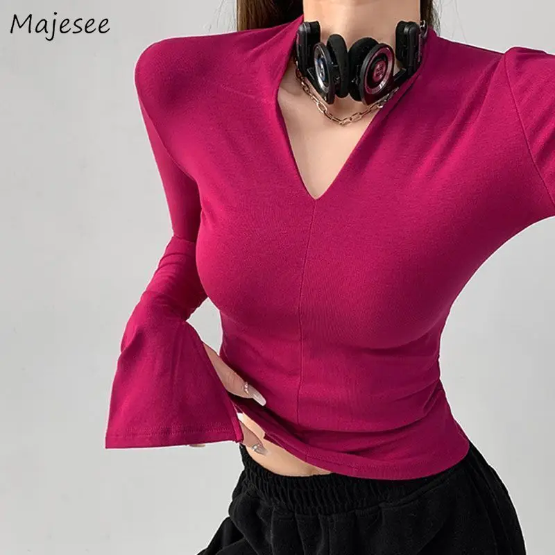 No Hat Hoodies Women Simple Slim European New Chic Flare Sleeve Pure Color V-neck Hoodie Hot Girls High Street Casual Trendy Ins
No Hat Hoodies Women Simple Slim European New Chic Flare Sleeve Pure Color V-neck Hoodie Hot Girls High Street Casual Trendy Ins