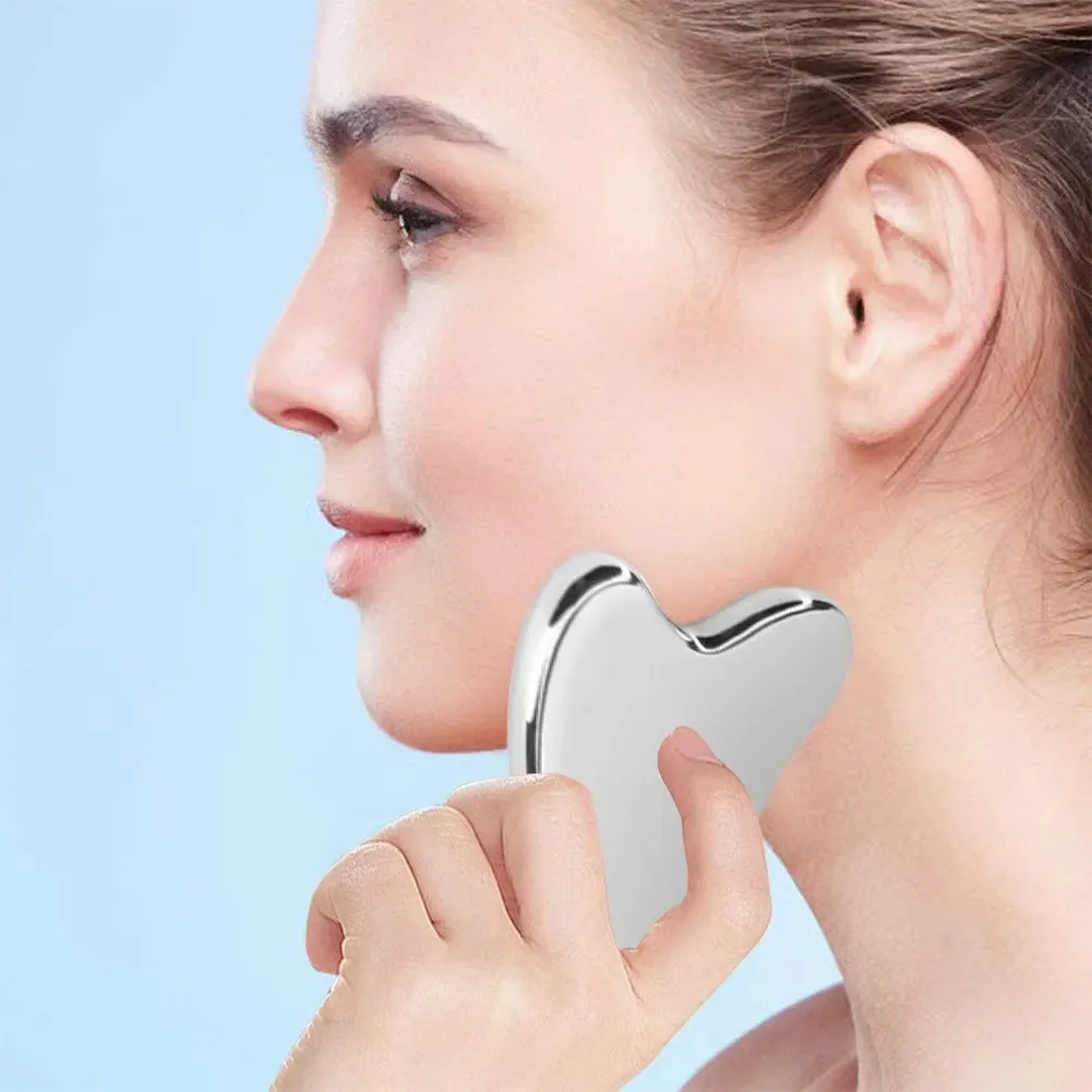 1Pcs Stainless Steel Gua Sha Scraper Massager for Face Neck Body Guasha Massage Tool Facial Skin Care Guasha Board Face Massager
1Pcs Stainless Steel Gua Sha Scraper Massager for Face Neck Body Guasha Massage Tool Facial Skin Care Guasha Board Face Massager