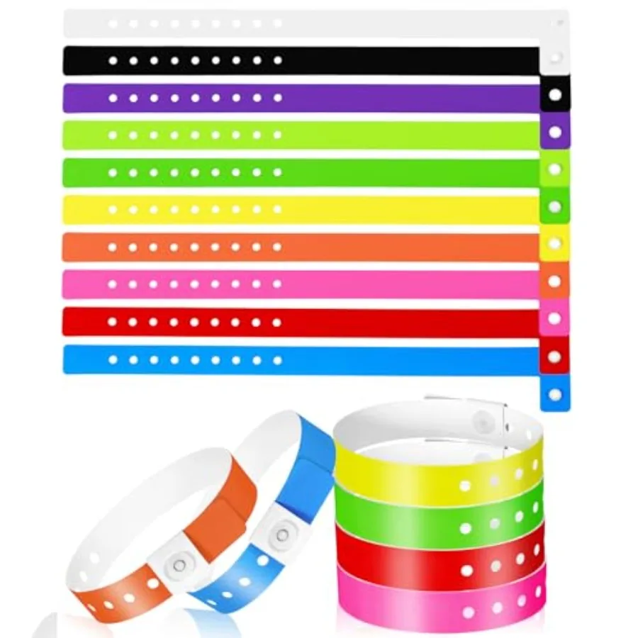 60 Pcs Vinyl Wristband in 10 Colors, Plastic Wristbands for Events, Neon Plastic Event Wristbands, Colored Bracelet Wristband f
60 Pcs Vinyl Wristband in 10 Colors, Plastic Wristbands for Events, Neon Plastic Event Wristbands, Colored Bracelet Wristband f