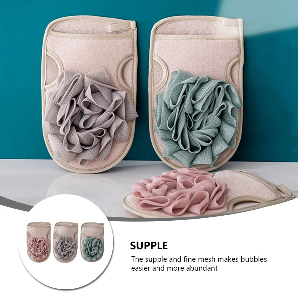 3Pcs Bath Sponge Mitts Double-Sided Exfoliating Gloves Gentle Skin Cleaning Thickened Mesh for Luxurious Bubble Bath Tools
3Pcs Bath Sponge Mitts Double-Sided Exfoliating Gloves Gentle Skin Cleaning Thickened Mesh for Luxurious Bubble Bath Tools