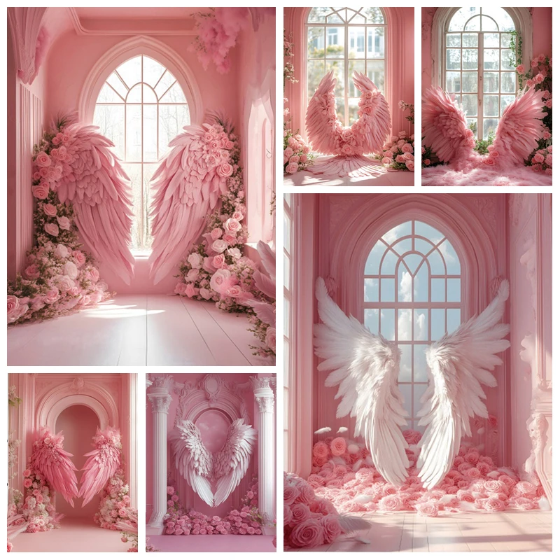 Pink Angel Wings Photography Background Flowers Window Wedding Party Bridal Portrait Backdrop Child Adult Pregnant Photo Studio
Pink Angel Wings Photography Background Flowers Window Wedding Party Bridal Portrait Backdrop Child Adult Pregnant Photo Studio