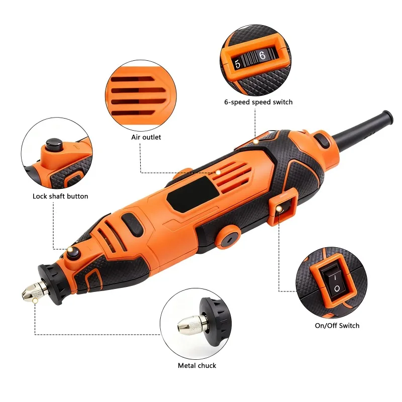 【Professional Grade】TX Engraver Electric Drill Engraving Dremel Rotary Tool Machine With Flexible Shaft New Style Variable Speed
【Professional Grade】TX Engraver Electric Drill Engraving Dremel Rotary Tool Machine With Flexible Shaft New Style Variable Speed