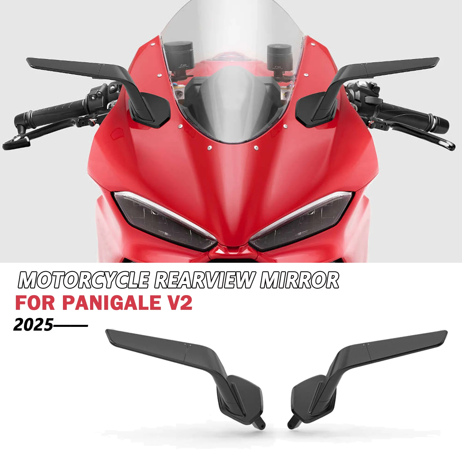 For Ducati PANIGALE V2 2025 Motor Accessories Adjustable Mirror Stealth Wing Mirrors Sports Winglets Mirror Panigale V2
For Ducati PANIGALE V2 2025 Motor Accessories Adjustable Mirror Stealth Wing Mirrors Sports Winglets Mirror Panigale V2