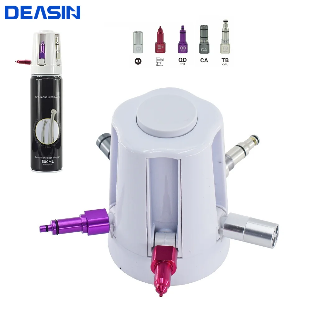 Dental Handpiece Cleaning Oil Lubricator Spray Cover With 5 Style Connector Portable Maintenance Tools Oral Therapy Machine
Dental Handpiece Cleaning Oil Lubricator Spray Cover With 5 Style Connector Portable Maintenance Tools Oral Therapy Machine