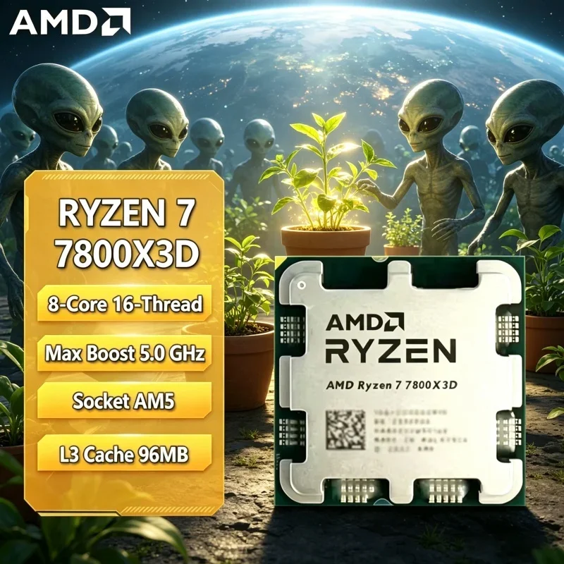 Multitasking Premium AMD R7 7800X3D Tray Processor 2026 New Stock 8C16T 96MB Large L3 Cache Zen4 AM5 120W DDR5 Gaming CPU
Multitasking Premium AMD R7 7800X3D Tray Processor 2026 New Stock 8C16T 96MB Large L3 Cache Zen4 AM5 120W DDR5 Gaming CPU