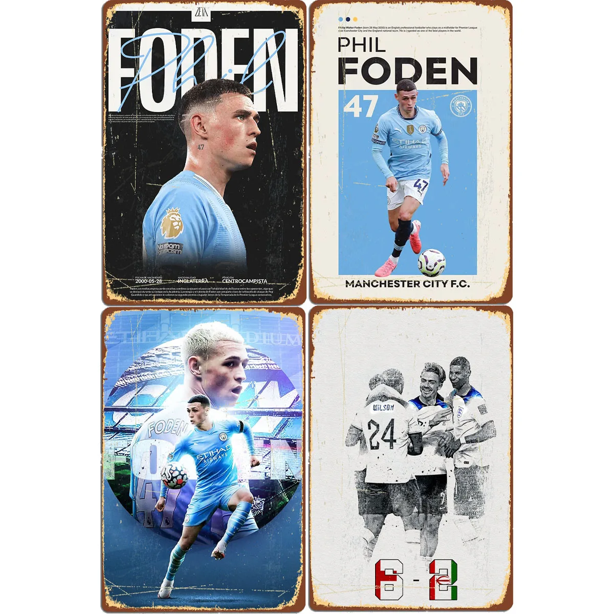 Phil Foden Football Sport Player Retro Posters Metal Sign Custom Garage Indoor Wall Room Decor Tin Vintage Home Decor
Phil Foden Football Sport Player Retro Posters Metal Sign Custom Garage Indoor Wall Room Decor Tin Vintage Home Decor