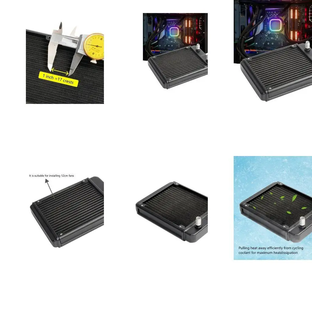 Y1UB SRL120F10 18 Радиаторы труб Алюминиевого теплообменника для ПК CPU COLUS SYSTERS Компьютерный теплообменник 
Y1UB SRL120F10 18 Радиаторы труб Алюминиевого теплообменника для ПК CPU COLUS SYSTERS Компьютерный теплообменник