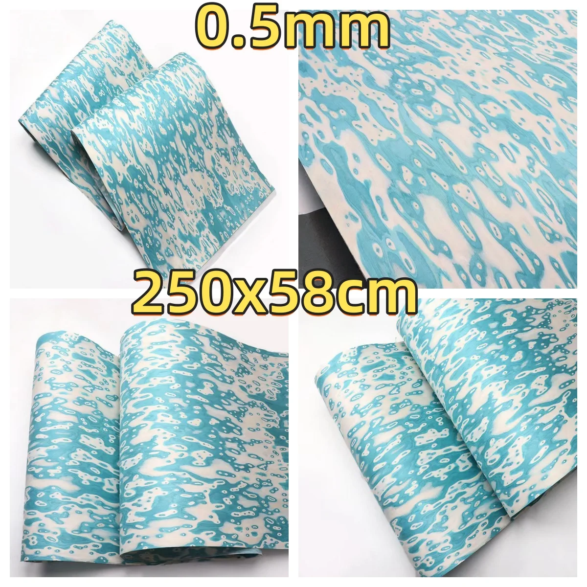 Water Drop Blue Engineered Veneer, 0.4-0.5mm, 250x58cm, For Wood Door Veneering(Backing Non-woven Fabric) &Furniture Refinishing
Water Drop Blue Engineered Veneer, 0.4-0.5mm, 250x58cm, For Wood Door Veneering(Backing Non-woven Fabric) &Furniture Refinishing