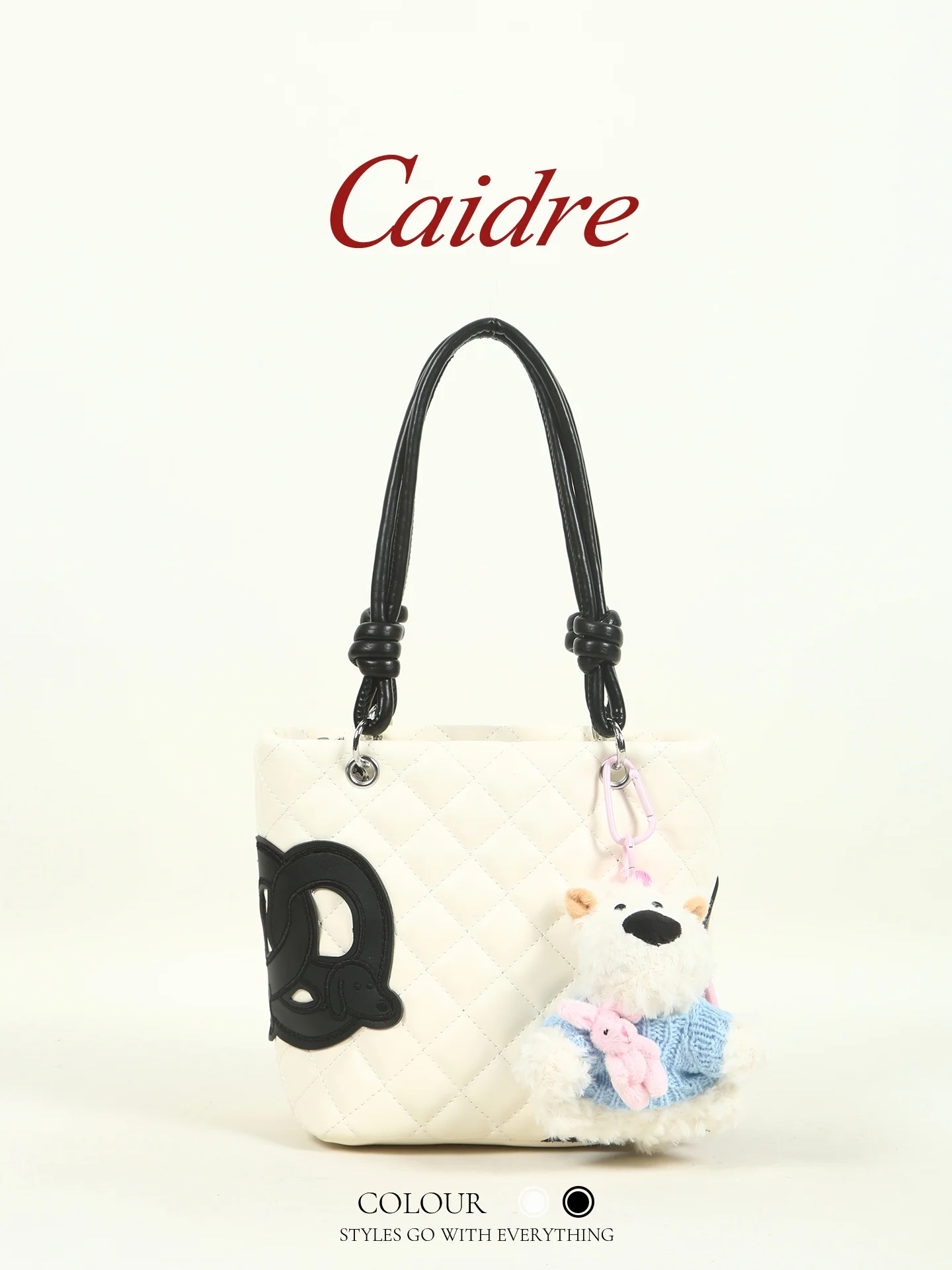 Caidre Cute Dog Pattern Tote Bag Korean Style Women's Handbag Birthday Gift Commuter Bucket Bag Delicate Small Handle Bag
Caidre Cute Dog Pattern Tote Bag Korean Style Women's Handbag Birthday Gift Commuter Bucket Bag Delicate Small Handle Bag