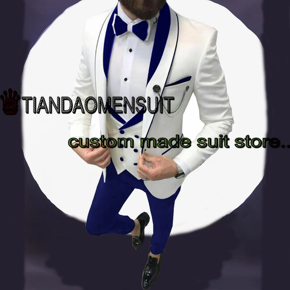 Suit for Men Wedding Tuxedo Three Piece White Jacket Pants Vest Formal Party Blazer Set Male Custom Clothes
Suit for Men Wedding Tuxedo Three Piece White Jacket Pants Vest Formal Party Blazer Set Male Custom Clothes