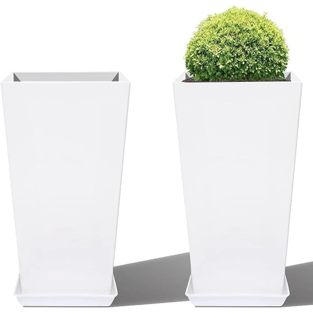 Planters for Outdoor Plants, 20 Inch Tall Planter Set of 2, Plant Pots Indoor with Drainage Holes and Pedestals, Large Flower Po
Planters for Outdoor Plants, 20 Inch Tall Planter Set of 2, Plant Pots Indoor with Drainage Holes and Pedestals, Large Flower Po