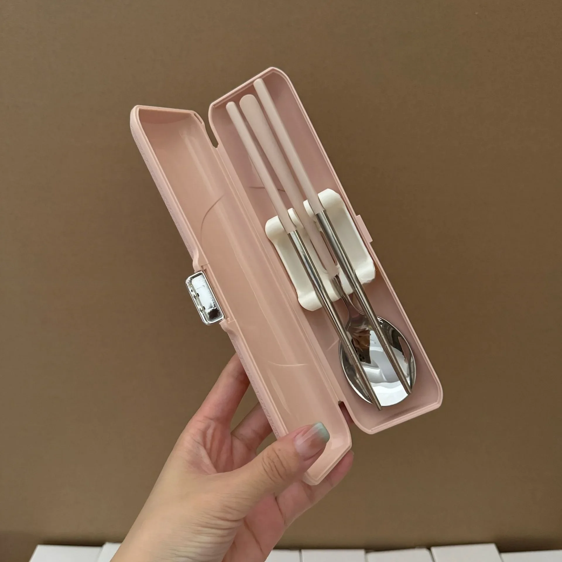 Stainless Steel Cutlery Set Portable Spoon Fork Chopsticks Storage Box Travel Set for Outdoor,Picnic,School Holiday Gift
Stainless Steel Cutlery Set Portable Spoon Fork Chopsticks Storage Box Travel Set for Outdoor,Picnic,School Holiday Gift