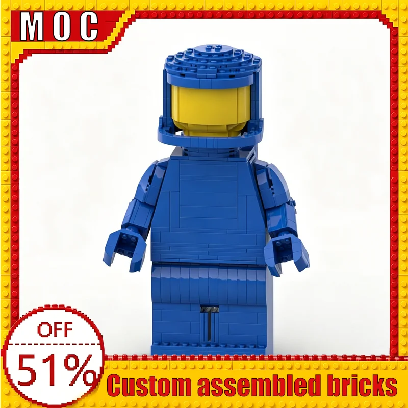863PCS Up-Scaled Technology Classic Blue Spaceman Custom Building Blocks MOC Model Educational Assembly Toy Home Birthday Gift
863PCS Up-Scaled Technology Classic Blue Spaceman Custom Building Blocks MOC Model Educational Assembly Toy Home Birthday Gift