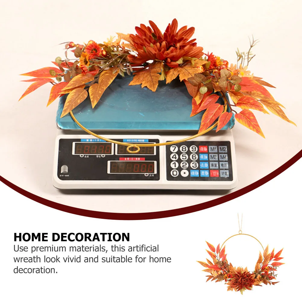 1pc Autumn Chrysanthemum Simulation Wreath Fall Decorative Garland Maple Leaf Artificial Flower Handmade Festival Thanksgiving
1pc Autumn Chrysanthemum Simulation Wreath Fall Decorative Garland Maple Leaf Artificial Flower Handmade Festival Thanksgiving