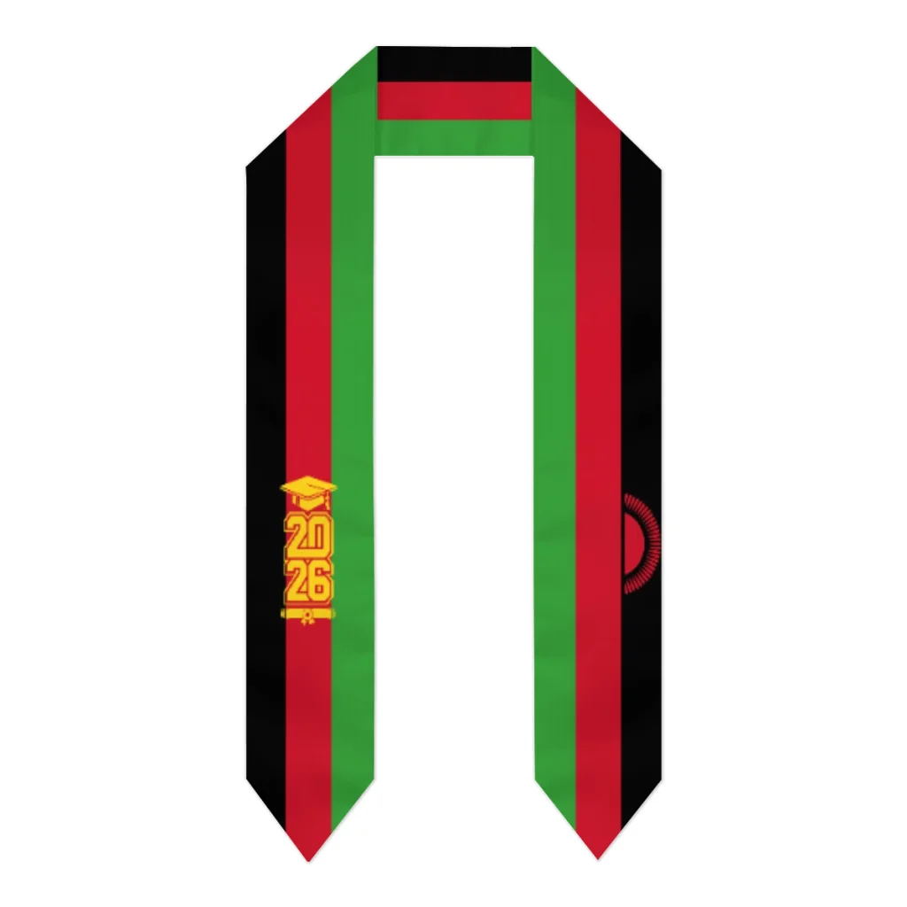 Class of 2026 Malawi Flag Scarf Graduation Sash Stole International Study Abroad Adult Unisex Party Accessory Top Print
Class of 2026 Malawi Flag Scarf Graduation Sash Stole International Study Abroad Adult Unisex Party Accessory Top Print