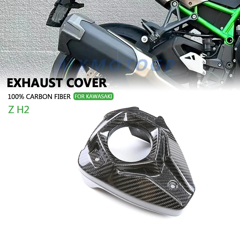 Exhaust Cap For Kawasaki Z H2 ZH2 2020 2021 2022 2023 100% Carbon Fiber Exhaust Cover Fairing Motorcycle Accessories
Exhaust Cap For Kawasaki Z H2 ZH2 2020 2021 2022 2023 100% Carbon Fiber Exhaust Cover Fairing Motorcycle Accessories