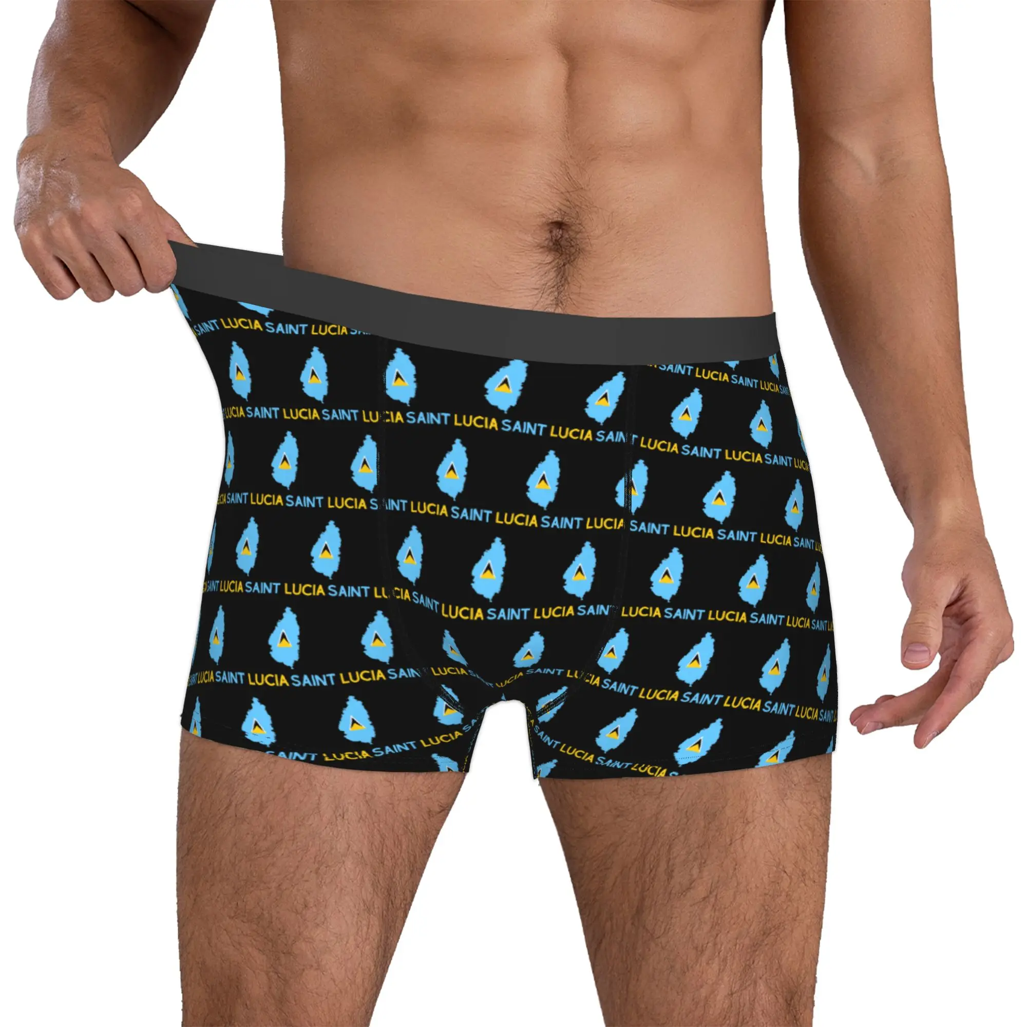 Custom Saint Lucia Country Flag Map Underwear Men Breathable Boxer Briefs Shorts Panties Soft Underpants For Male
Custom Saint Lucia Country Flag Map Underwear Men Breathable Boxer Briefs Shorts Panties Soft Underpants For Male