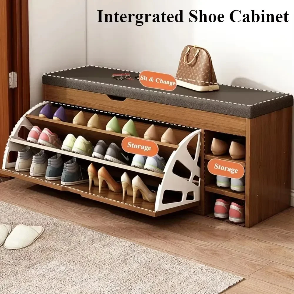 Simple Entrance Shoe Cabinet Stool Multilayer Wooden Shoe Rack Stool Sturdy and Stable Storage Easy To Assemble Organizer Shelf
Simple Entrance Shoe Cabinet Stool Multilayer Wooden Shoe Rack Stool Sturdy and Stable Storage Easy To Assemble Organizer Shelf