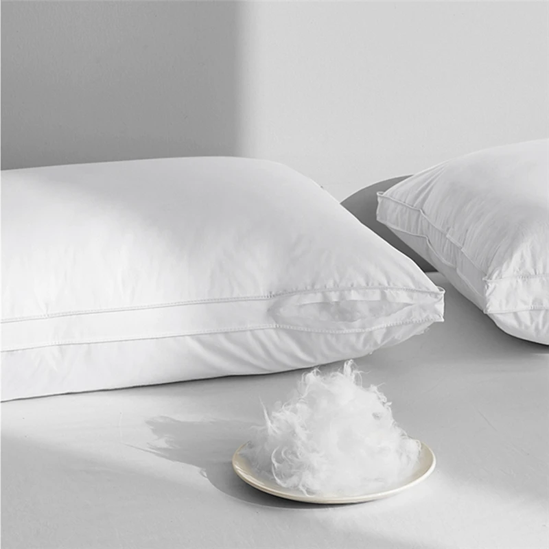Premium Pillow: All - Cotton Case & Imported Down - like Fiber, 5 - Star Hotel Craft
Premium Pillow: All - Cotton Case & Imported Down - like Fiber, 5 - Star Hotel Craft