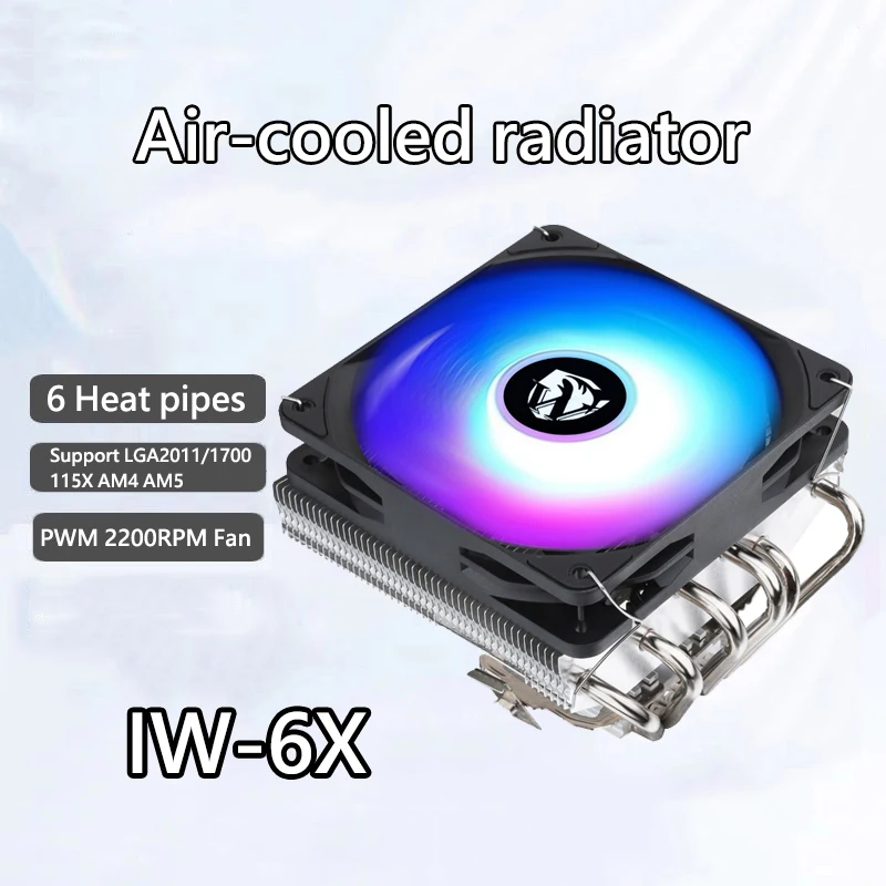 ICE Whale IW-6X ITX Радиатор воздушного охлаждения 6 тепловых трубок Процессорный кулер для материнской платы LGA2011/1700/115X AM4 AM5 X79 X99
ICE Whale IW-6X ITX Радиатор воздушного охлаждения 6 тепловых трубок Процессорный кулер для материнской платы LGA2011/1700/115X AM4 AM5 X79 X99