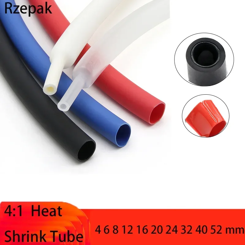 1 meter 4:1 Dual Wall Tubing Sleeve Wrap Wire Cable kit 4 6 8 12 16 20 24 32 40 52 mm Heat Shrink Tube with Glue Adhesive Lined
1 meter 4:1 Dual Wall Tubing Sleeve Wrap Wire Cable kit 4 6 8 12 16 20 24 32 40 52 mm Heat Shrink Tube with Glue Adhesive Lined