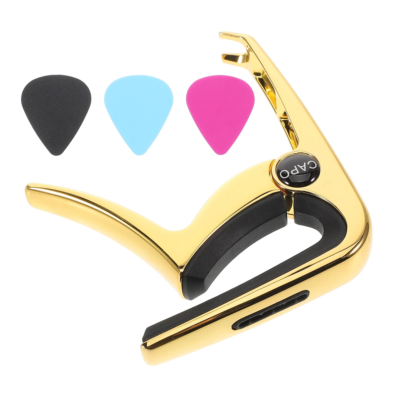 1 Set Guitar Capo For Acoustic Electric Classical Mandolin Guitars Universal Quick Clamp Tuning Accessory With Picks Zinc Alloy
1 Set Guitar Capo For Acoustic Electric Classical Mandolin Guitars Universal Quick Clamp Tuning Accessory With Picks Zinc Alloy