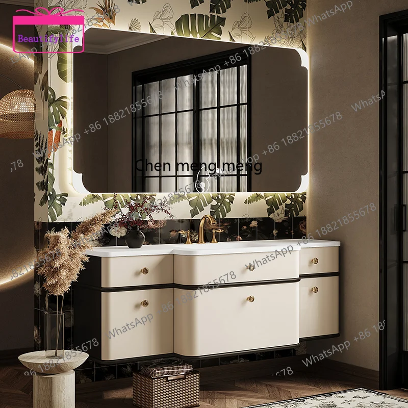 YL French rock slab hot bending integrated basin bathroom cabinet combined bathroom washstand curved narrow side washbasin cabin
YL French rock slab hot bending integrated basin bathroom cabinet combined bathroom washstand curved narrow side washbasin cabin