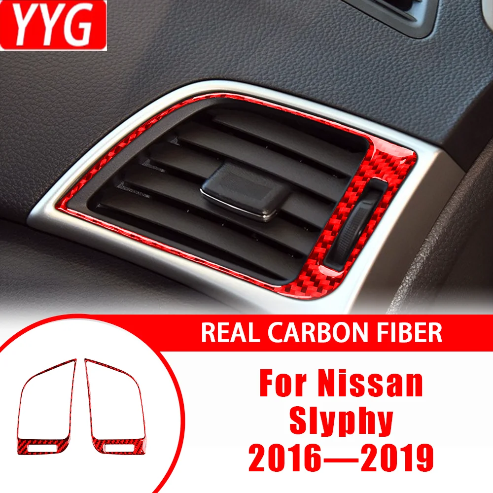 Carbon Fiber Dashboard Sides Air Vent Outlet Frame Car Interior Accessories Sticker Modification For Nissan Slyphy 2016—2019
Carbon Fiber Dashboard Sides Air Vent Outlet Frame Car Interior Accessories Sticker Modification For Nissan Slyphy 2016—2019