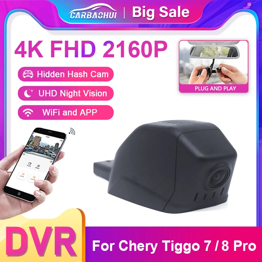 Новый Автомобильный видеорегистратор UHD 2160P с Wi-Fi, видеорегистратор с двумя объективами, видеорегистратор с углом обзора 170 ° для Chery Tiggo 7 8 Pro 2020 2021 2022
Новый Автомобильный видеорегистратор UHD 2160P с Wi-Fi, видеорегистратор с двумя объективами, видеорегистратор с углом обзора 170 ° для Chery Tiggo 7 8 Pro 2020 2021 2022