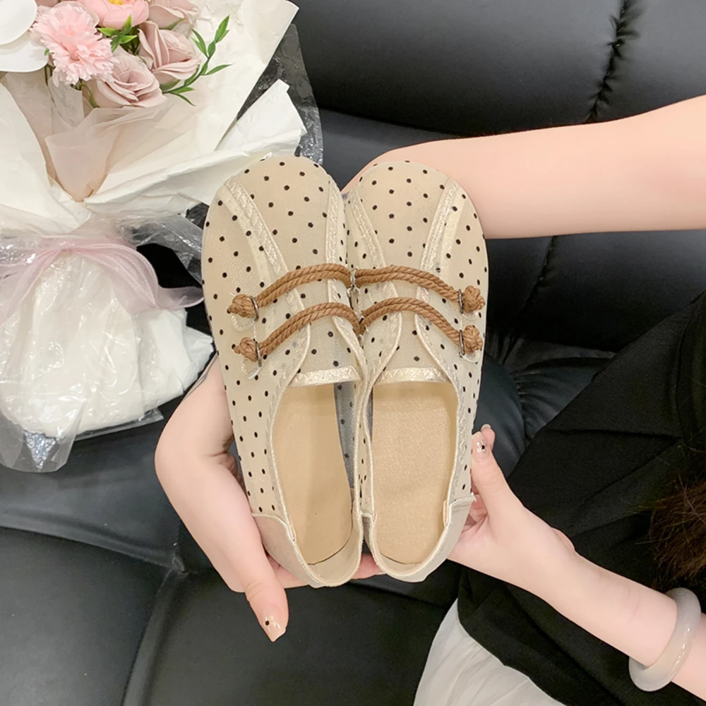 2026 Summer new Mesh Breathable Polka Dot Single Shoes Women's Bow Mary Jane Shoes Soft Sole Versatile
2026 Summer new Mesh Breathable Polka Dot Single Shoes Women's Bow Mary Jane Shoes Soft Sole Versatile