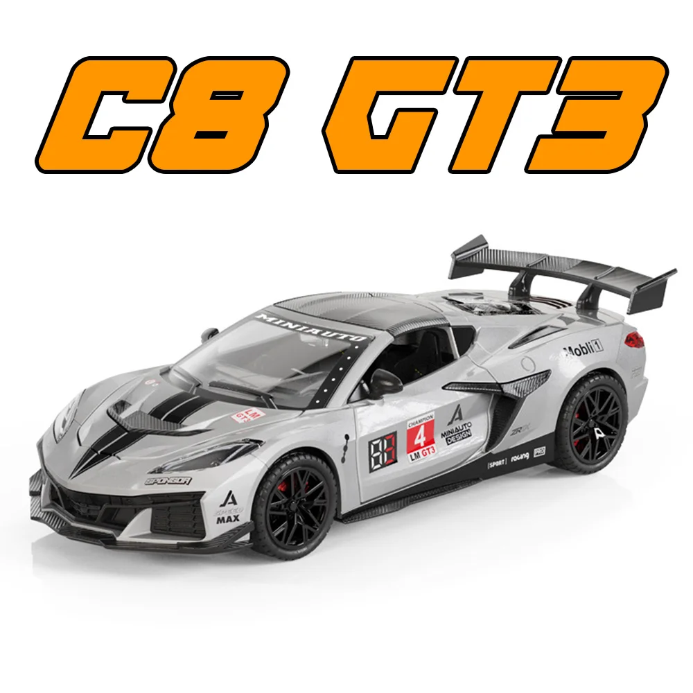 1:32 C8 GT3 C2 Model Toys Diecast Alloy Car Light and Music Pull Back Doors Can Be Opened Vehices Collect Gifts From Enthusiasts
1:32 C8 GT3 C2 Model Toys Diecast Alloy Car Light and Music Pull Back Doors Can Be Opened Vehices Collect Gifts From Enthusiasts