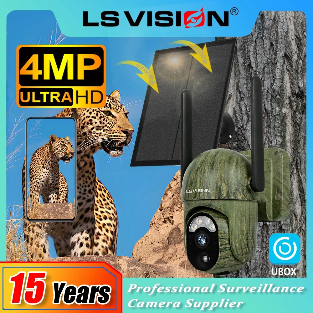 LS VISION 4MP 4G Solar Security Camera Wireless Outdoor WiFi Human/Animal Detection 2-Way Talk IP66 Waterproof Wildlife Camera
LS VISION 4MP 4G Solar Security Camera Wireless Outdoor WiFi Human/Animal Detection 2-Way Talk IP66 Waterproof Wildlife Camera