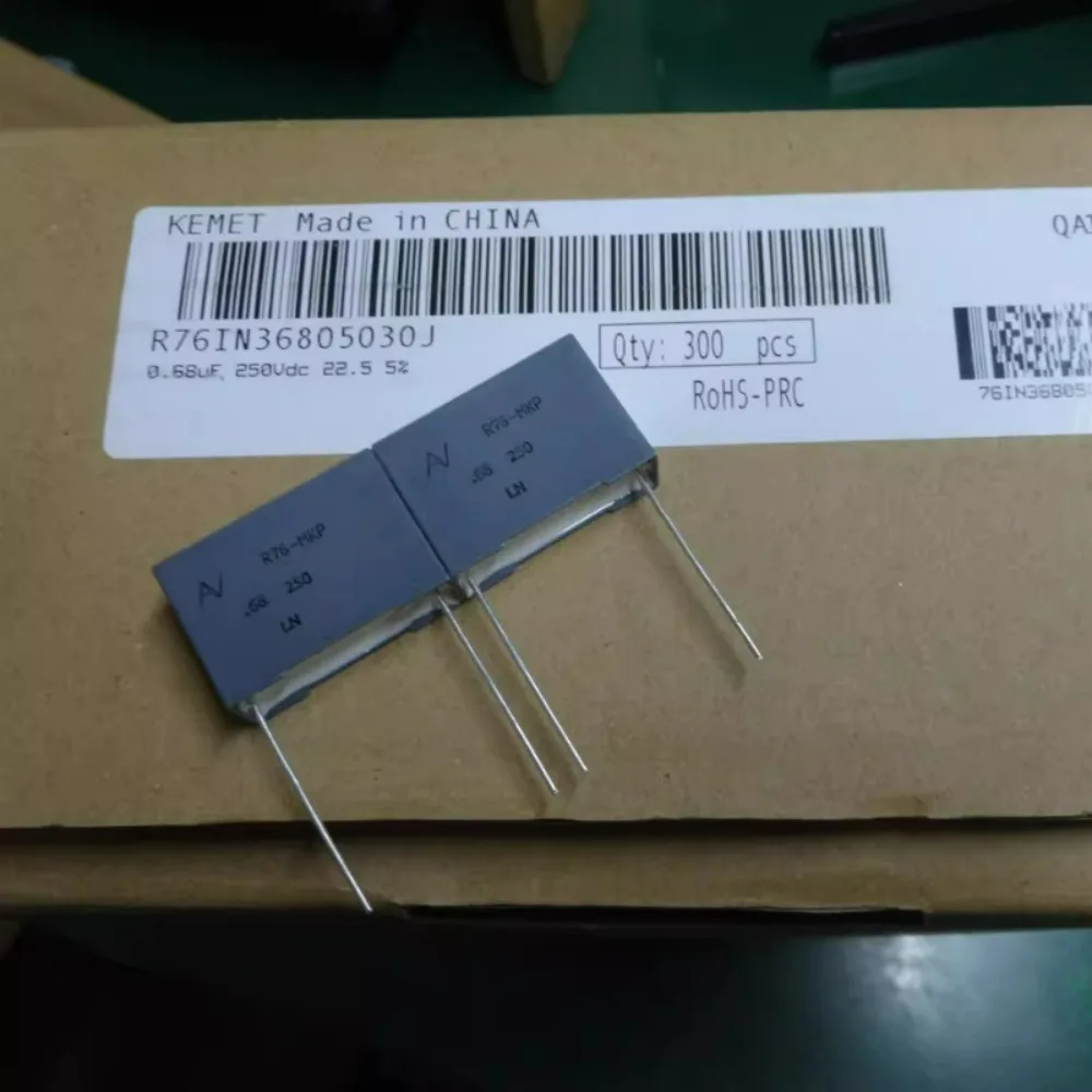 10 шт./лот AV R76 0.68 мкФ/250В 680 нФ u68 684, абсолютно новый пленочный конденсатор 22 мм R76IN36805030J
10 шт./лот AV R76 0.68 мкФ/250В 680 нФ u68 684, абсолютно новый пленочный конденсатор 22 мм R76IN36805030J