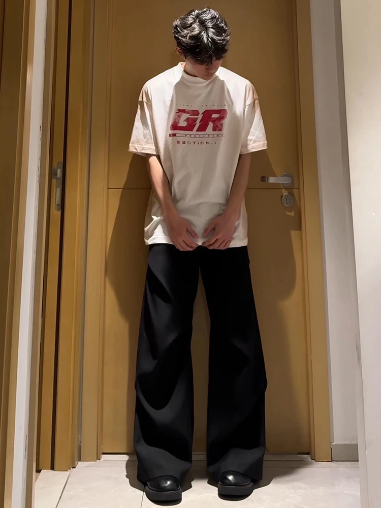 Bla A-Line плиссированные мужские повседневные брюки Dra Sensation десантник широкие брюки американского прямого кроя для отдыха
Bla A-Line плиссированные мужские повседневные брюки Dra Sensation десантник широкие брюки американского прямого кроя для отдыха