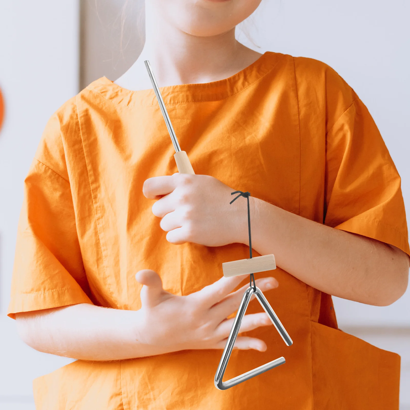Triangle Iron 4 Inch Wood Handle Kids Music Triangle Percussion Instrument Safe Durable Teaching Aids Home Kindergarten Play
Triangle Iron 4 Inch Wood Handle Kids Music Triangle Percussion Instrument Safe Durable Teaching Aids Home Kindergarten Play