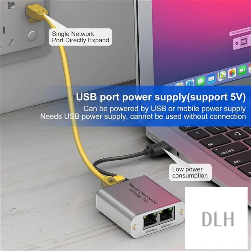 Сплиттер VO-Ethernet от 1 до 2, высокоскоростной гигабитный Ethernet-коммутатор, 2-портовый интернет-сплиттер RJ45 LAN для кабеля Cat5/6/7/8
Сплиттер VO-Ethernet от 1 до 2, высокоскоростной гигабитный Ethernet-коммутатор, 2-портовый интернет-сплиттер RJ45 LAN для кабеля Cat5/6/7/8