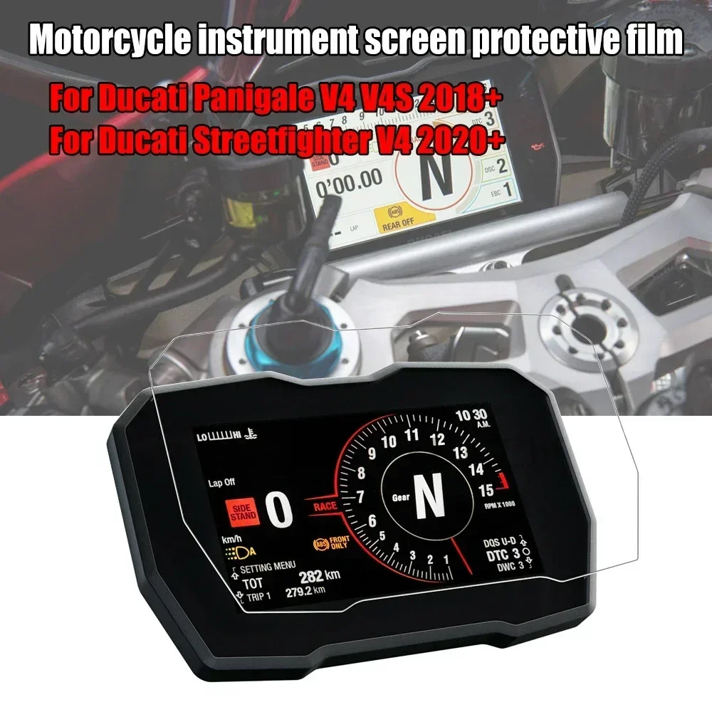 For Ducati Streetfighter V4 Panigale V4R 2020 V4S 2018 Motorcycle Instrument protective Film Dashboard Screen Protector Sticker
For Ducati Streetfighter V4 Panigale V4R 2020 V4S 2018 Motorcycle Instrument protective Film Dashboard Screen Protector Sticker