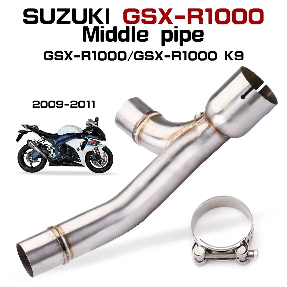 For Suzuki GSXR1000 2009-2011 motorcycle exhaust system modification middle section Slip on double-outlet middle link pipe
For Suzuki GSXR1000 2009-2011 motorcycle exhaust system modification middle section Slip on double-outlet middle link pipe
