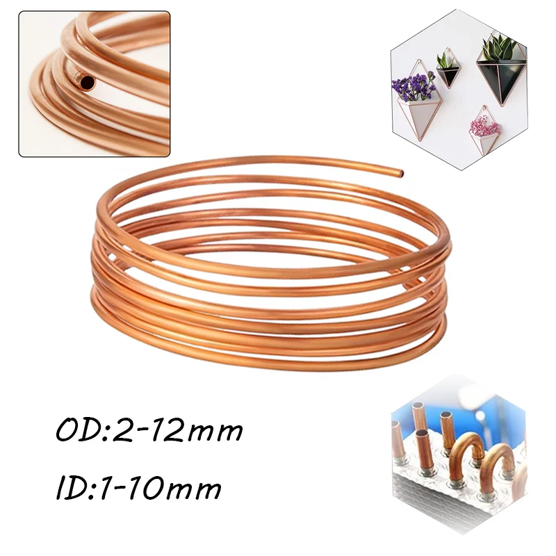 1 м мягкая катушка, медная трубка T2, красная медная трубка, кондиционирование воздуха, охлаждающие капиллярные проволочные трубки, наружный диаметр 2/3/4/5/6/8/10/12 мм
1 м мягкая катушка, медная трубка T2, красная медная трубка, кондиционирование воздуха, охлаждающие капиллярные проволочные трубки, наружный диаметр 2/3/4/5/6/8/10/12 мм