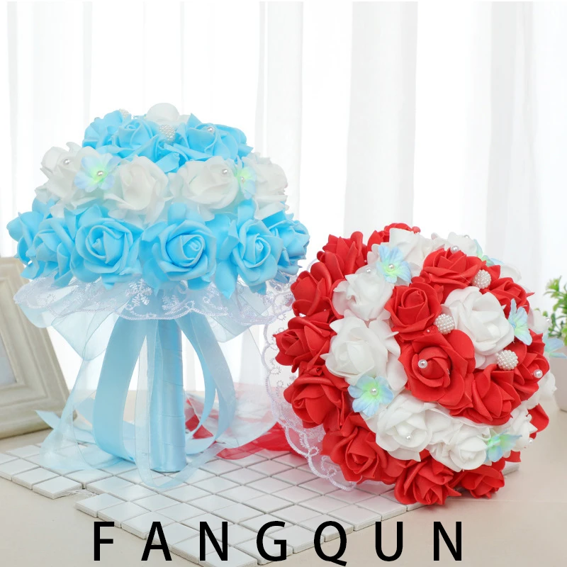 Bride Bridesmaid Wedding Bouquet Bow Ribbon Rose Artificial Bouquet Bridal Mariage Bouquet Wedding Accessories Favors
Bride Bridesmaid Wedding Bouquet Bow Ribbon Rose Artificial Bouquet Bridal Mariage Bouquet Wedding Accessories Favors
