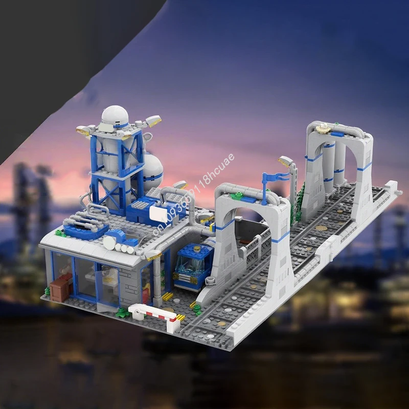 1240pcs MOC Industrial Building Bio Reactor at Train Tracks City Christmas Master Series Collector Edition Model
1240pcs MOC Industrial Building Bio Reactor at Train Tracks City Christmas Master Series Collector Edition Model