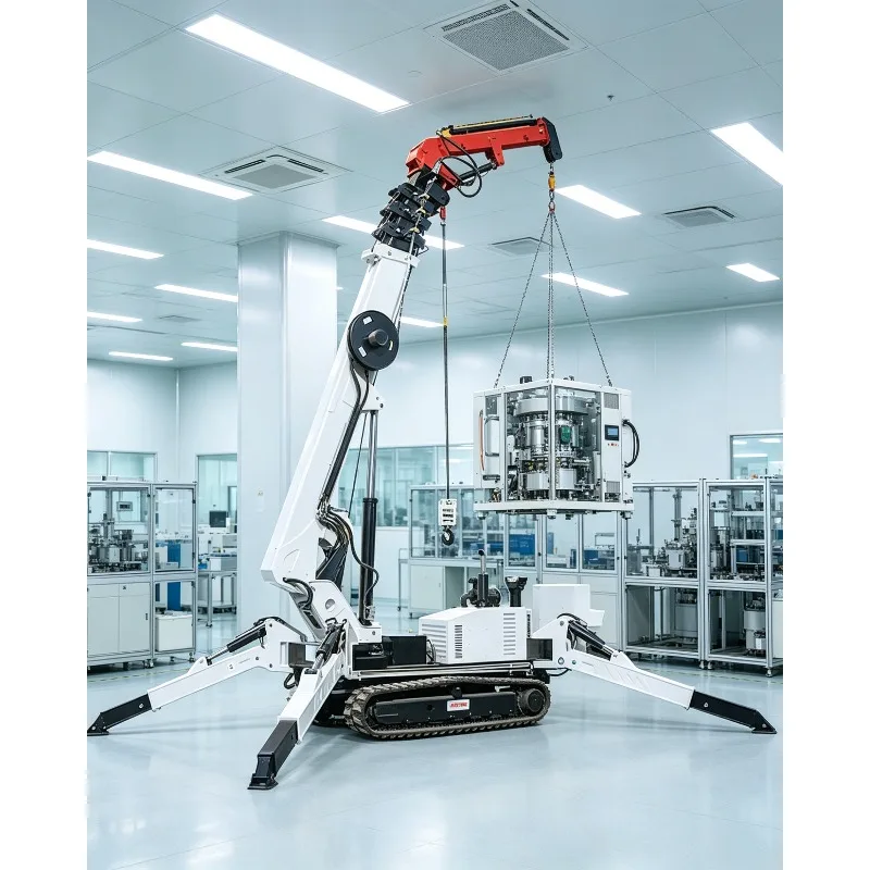 3 Ton Spider Crane 360° Rotation Crawler Tracked Mobile Lifting Crane Long Arm Articulating JIB for Construction All Terrain
3 Ton Spider Crane 360° Rotation Crawler Tracked Mobile Lifting Crane Long Arm Articulating JIB for Construction All Terrain