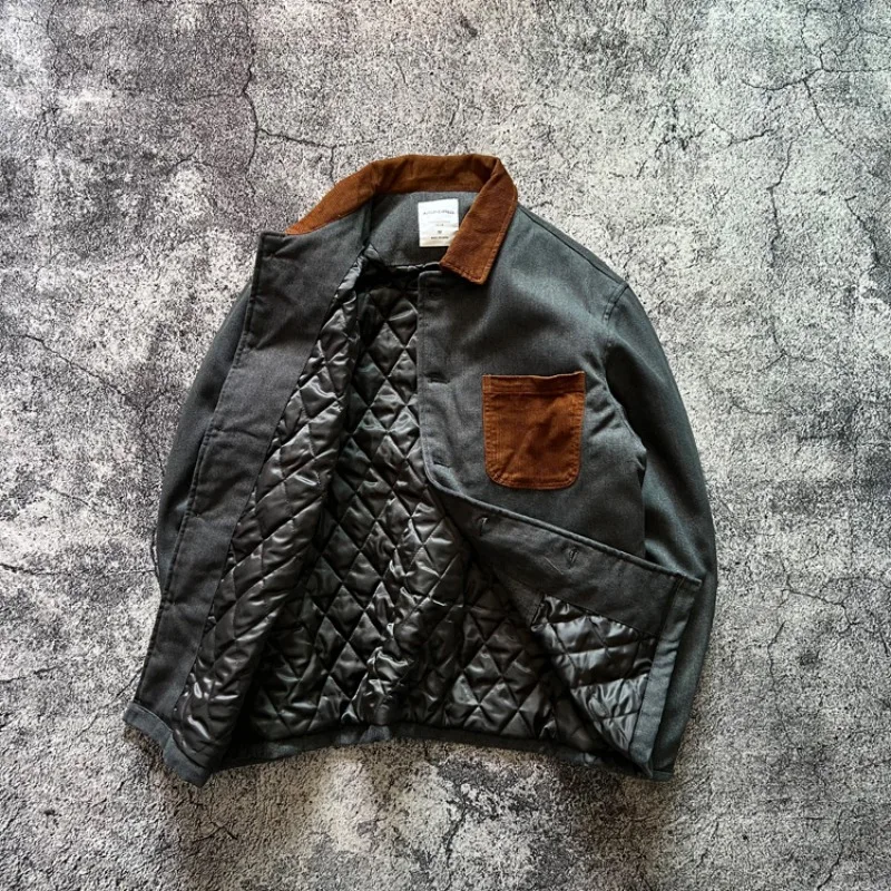 Japan Retro Contrasting Color Rough Heavyweight American Casual Diamond Grid Clip Cotton Pocket Workwear Jackets Autumn Winter
Japan Retro Contrasting Color Rough Heavyweight American Casual Diamond Grid Clip Cotton Pocket Workwear Jackets Autumn Winter