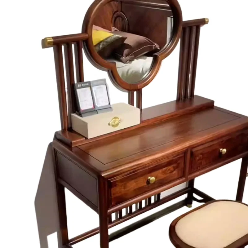 Chinese solid wood dressing table, bedroom dressing table, modern minimalist and luxurious ebony furniture, storage cabinet
Chinese solid wood dressing table, bedroom dressing table, modern minimalist and luxurious ebony furniture, storage cabinet