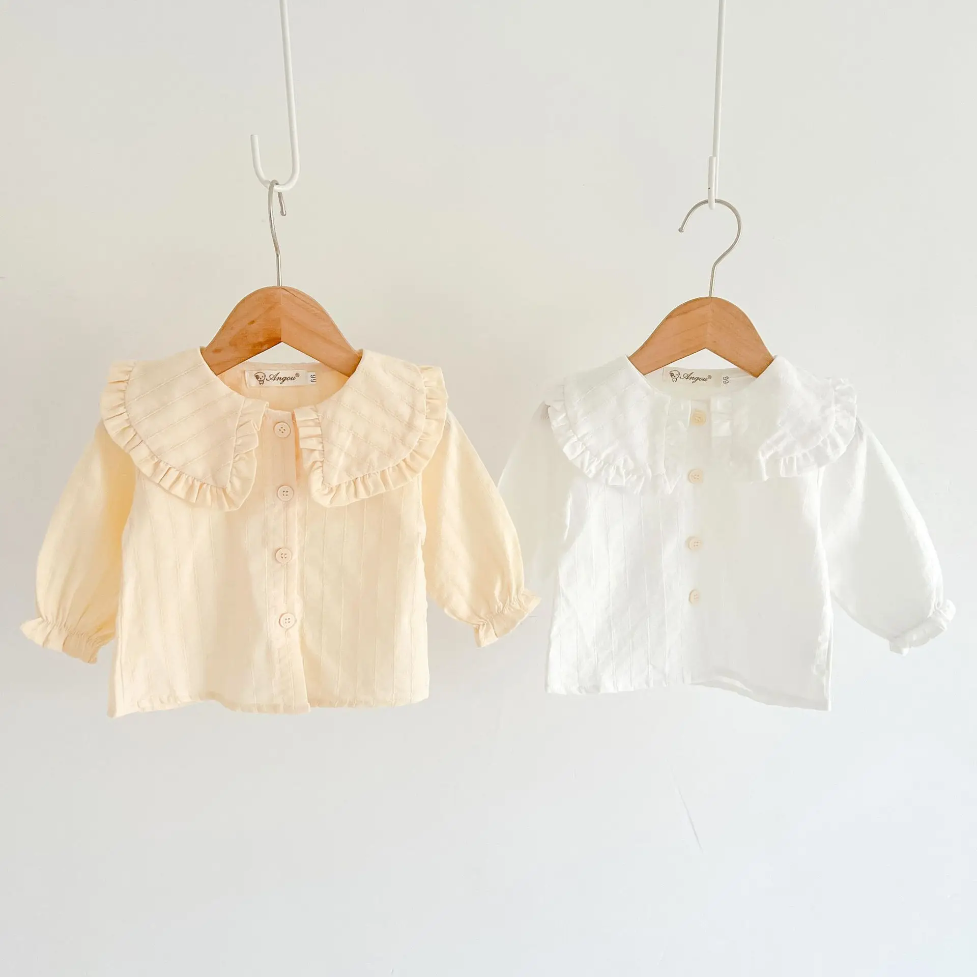 Baby Clothing Korean Style 2024 Spring and Autumn Girl Lace Large Lapel Casual Simple Fashionable Baby Base Shirt
Baby Clothing Korean Style 2024 Spring and Autumn Girl Lace Large Lapel Casual Simple Fashionable Baby Base Shirt
