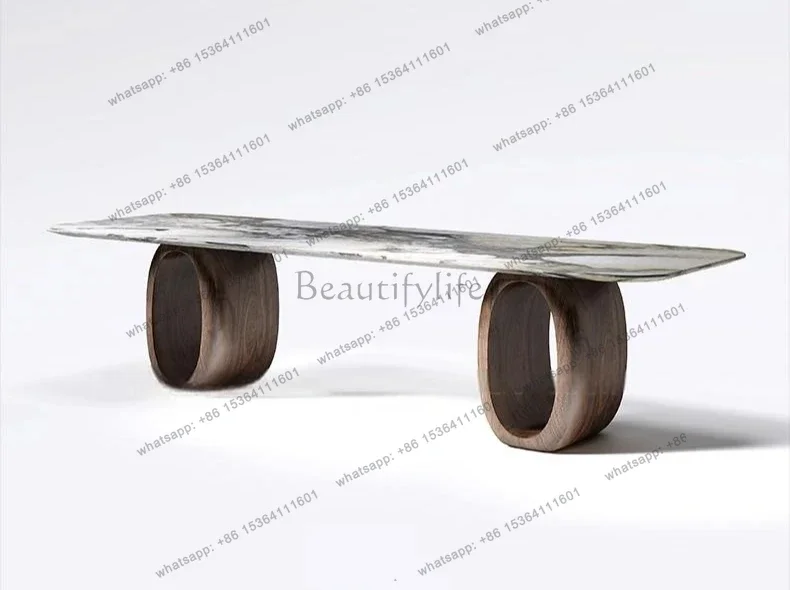 yj58 Calacatta Marble & Walnut Dining Table, Minimalist Luxury Long Table for Villa, Eco-Friendly Scratch Resistant, Customizabl
yj58 Calacatta Marble & Walnut Dining Table, Minimalist Luxury Long Table for Villa, Eco-Friendly Scratch Resistant, Customizabl