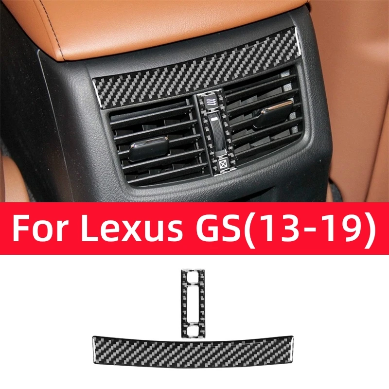 For Lexus GS 2013-2019 Interior Accessories Carbon Fiber Car Rear Air Conditioning Vent Adjustment Decoration Frame Stickers
For Lexus GS 2013-2019 Interior Accessories Carbon Fiber Car Rear Air Conditioning Vent Adjustment Decoration Frame Stickers