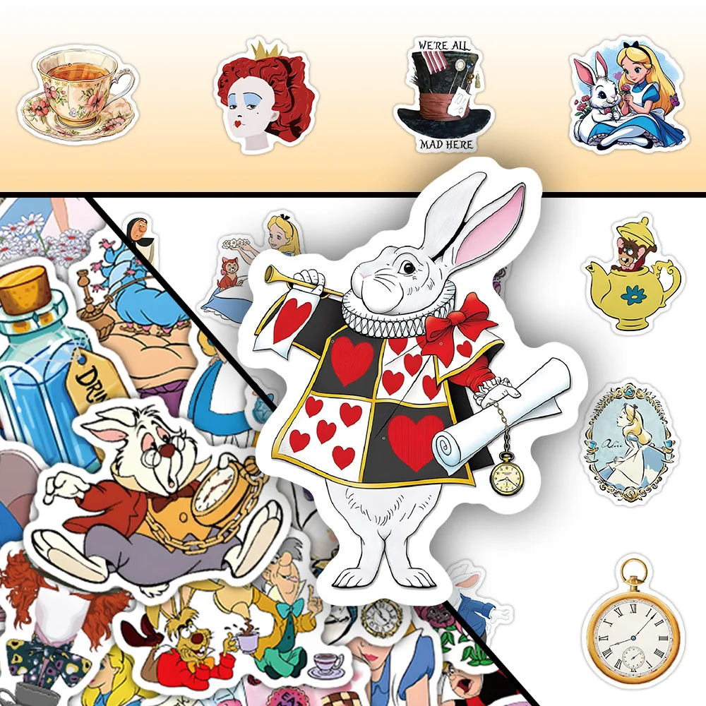 10/30/54PCS New Disney Movies Alice in Wonderland Personalized Fashion Decorative Stickers DIY Guitar Phone Laptop Skateboard
10/30/54PCS New Disney Movies Alice in Wonderland Personalized Fashion Decorative Stickers DIY Guitar Phone Laptop Skateboard