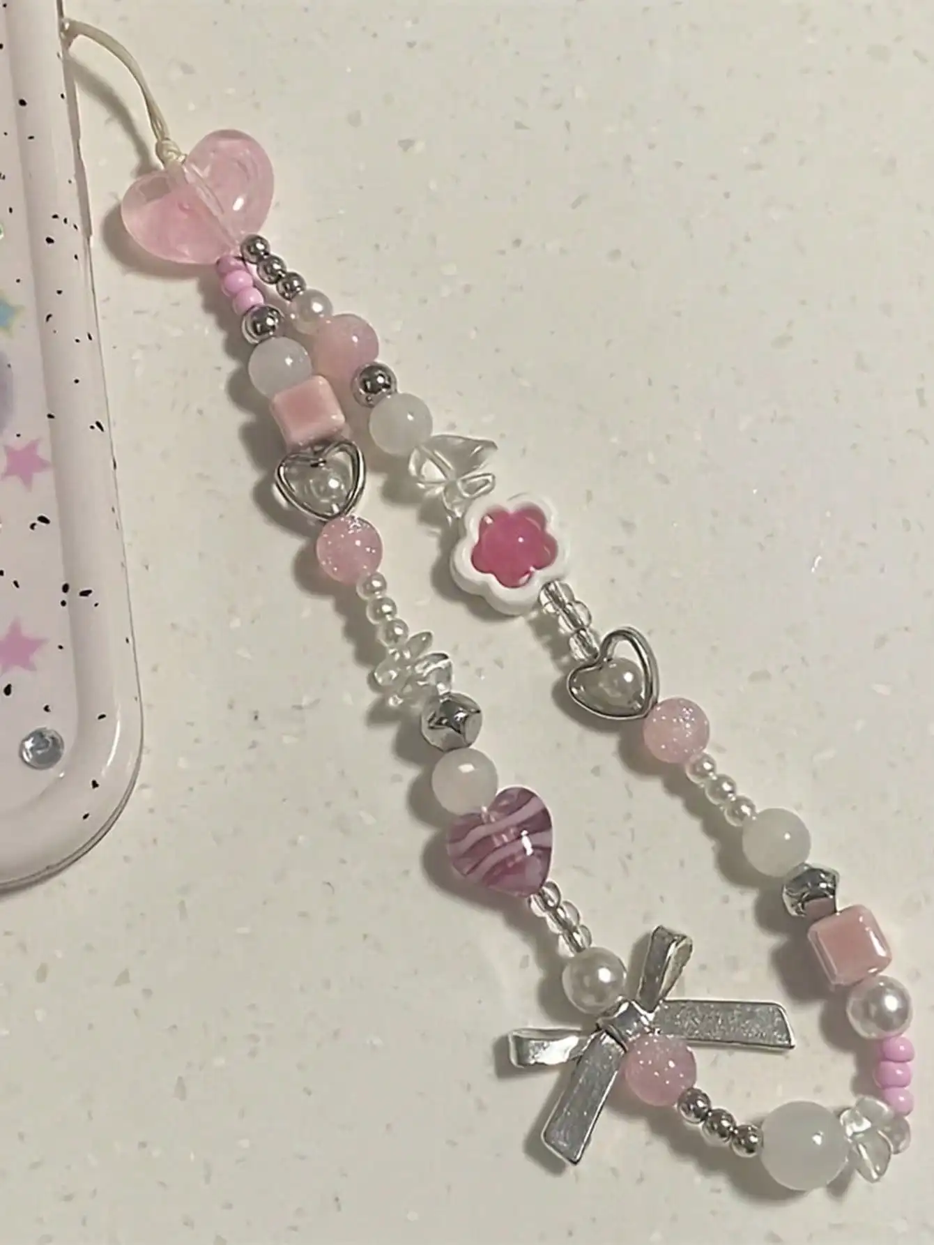 Pink Flower Lariat Phone Lanyard With Bow
Pink Flower Lariat Phone Lanyard With Bow